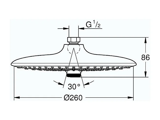 Douche de tete 3 jets -