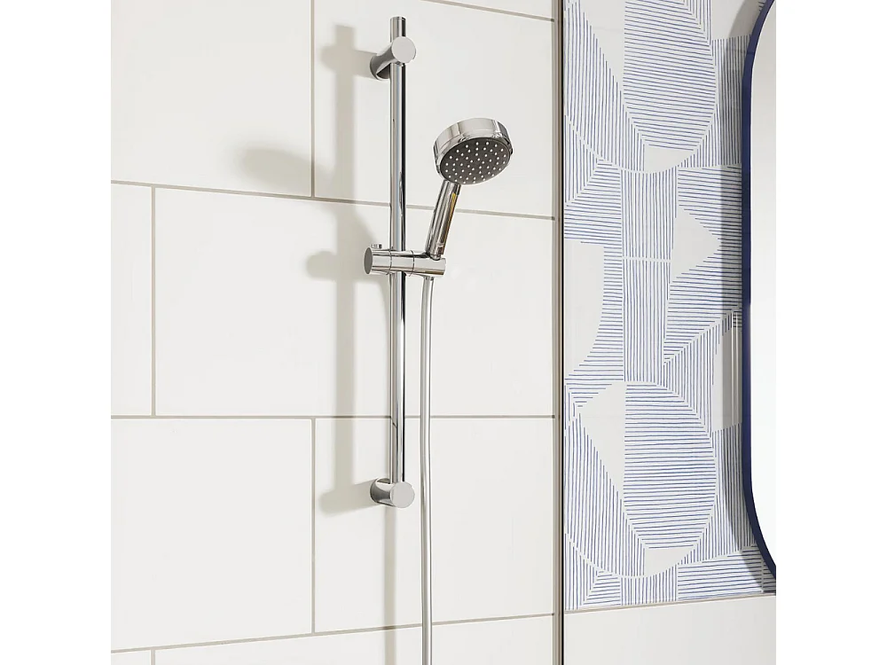 GROHE Quickfix Vitalio Comfort 100 Rociador de ducha de 2 chorros con flexo y barra
