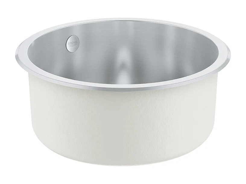 Fregadero Grohe redondo de acero inoxidable K200