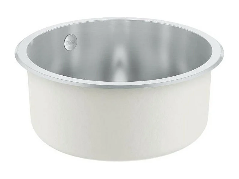 Fregadero Grohe redondo de acero inoxidable K200