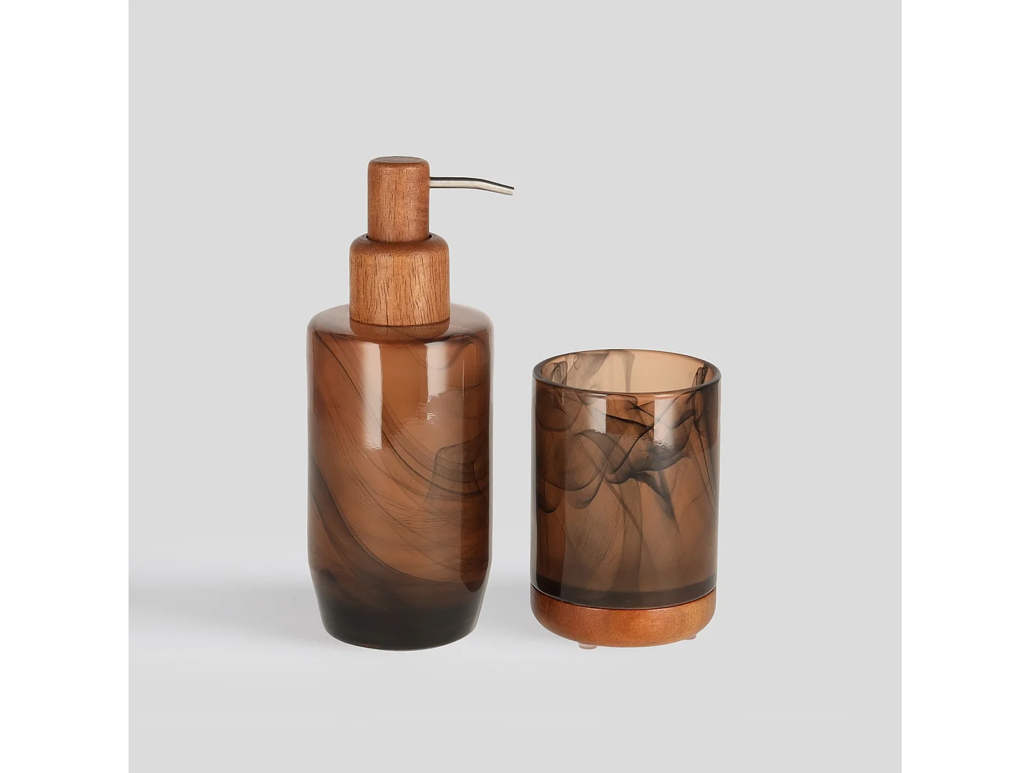 Badspender Shadow mittelbraun 19 x 7.5