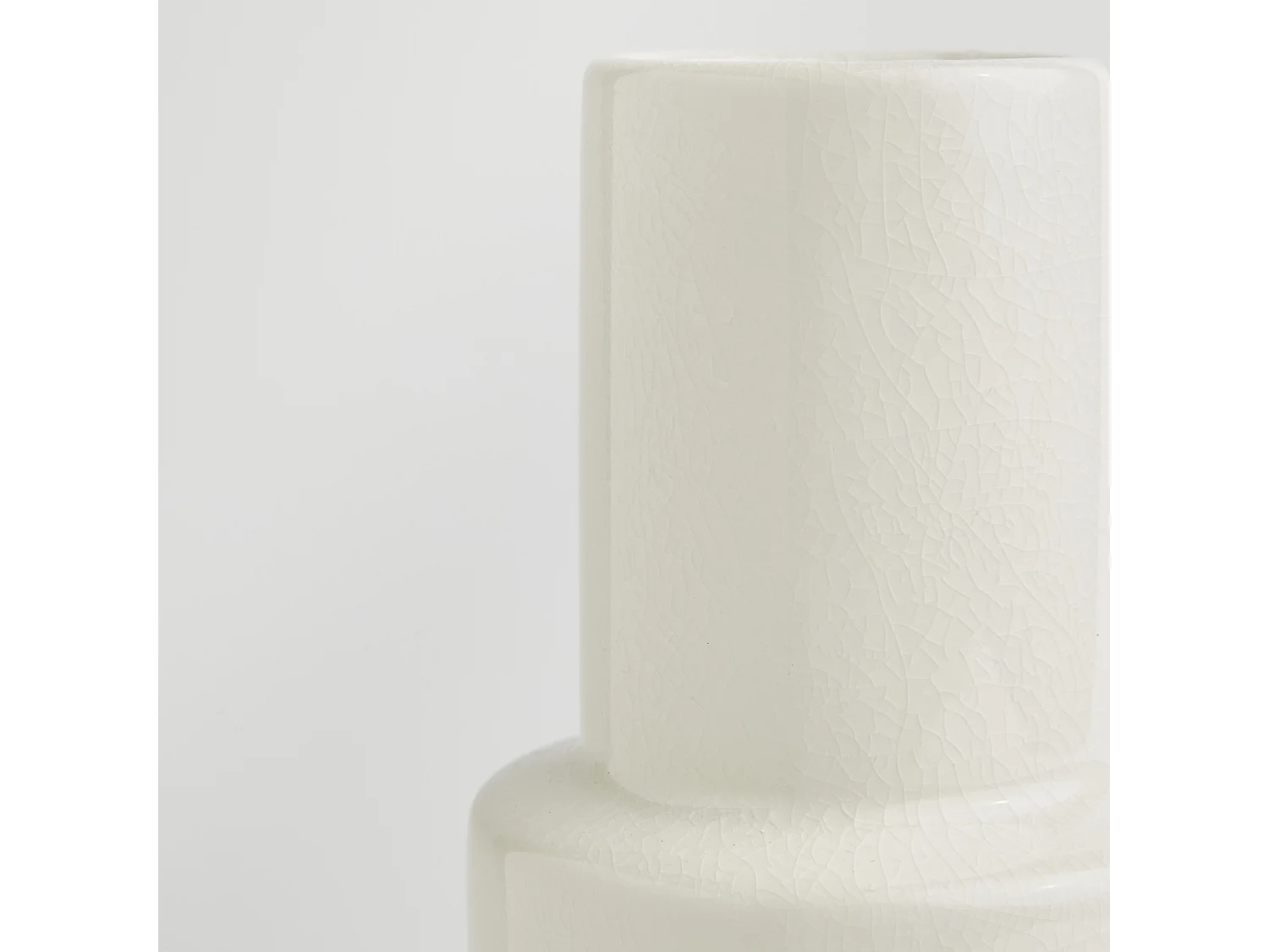 Vase Flaving blanc moyen 20 x 11 x 11.5