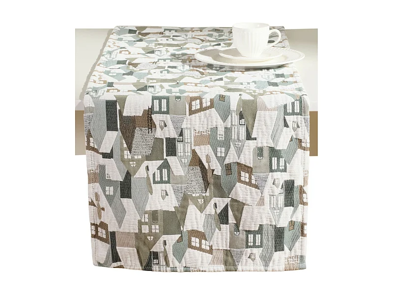 Tischläufer Tromoso mittelgrün 40x180 cm