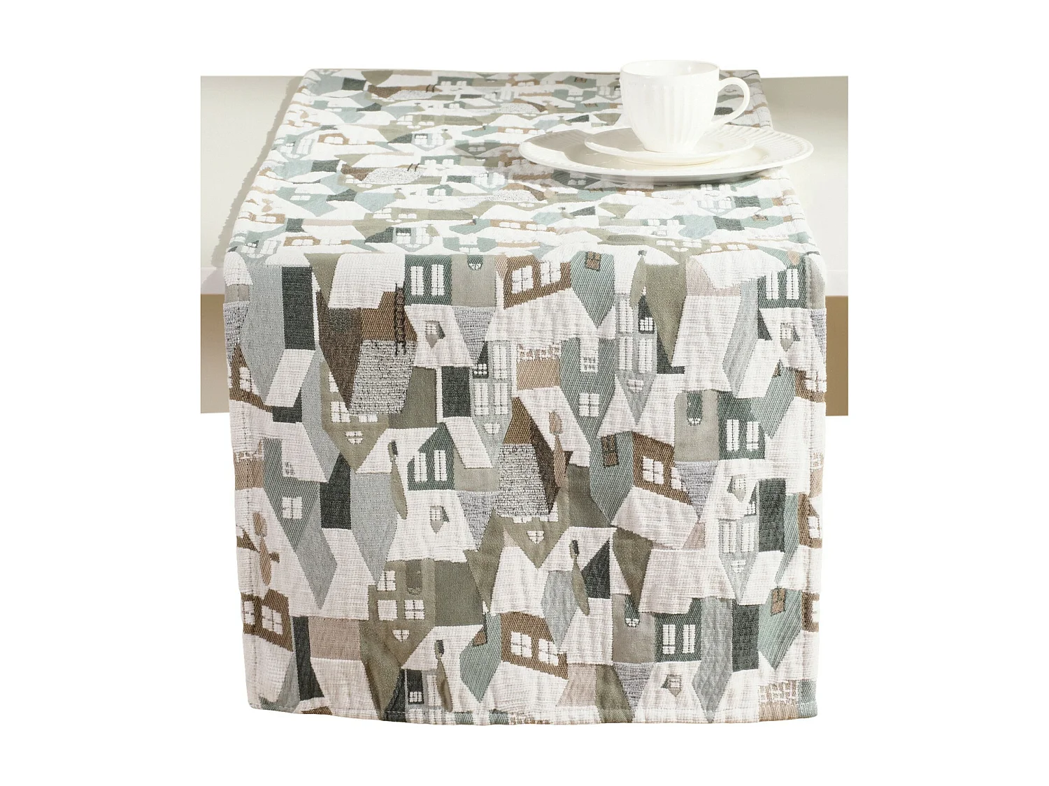 Tischläufer Tromoso mittelgrün 40x180 cm