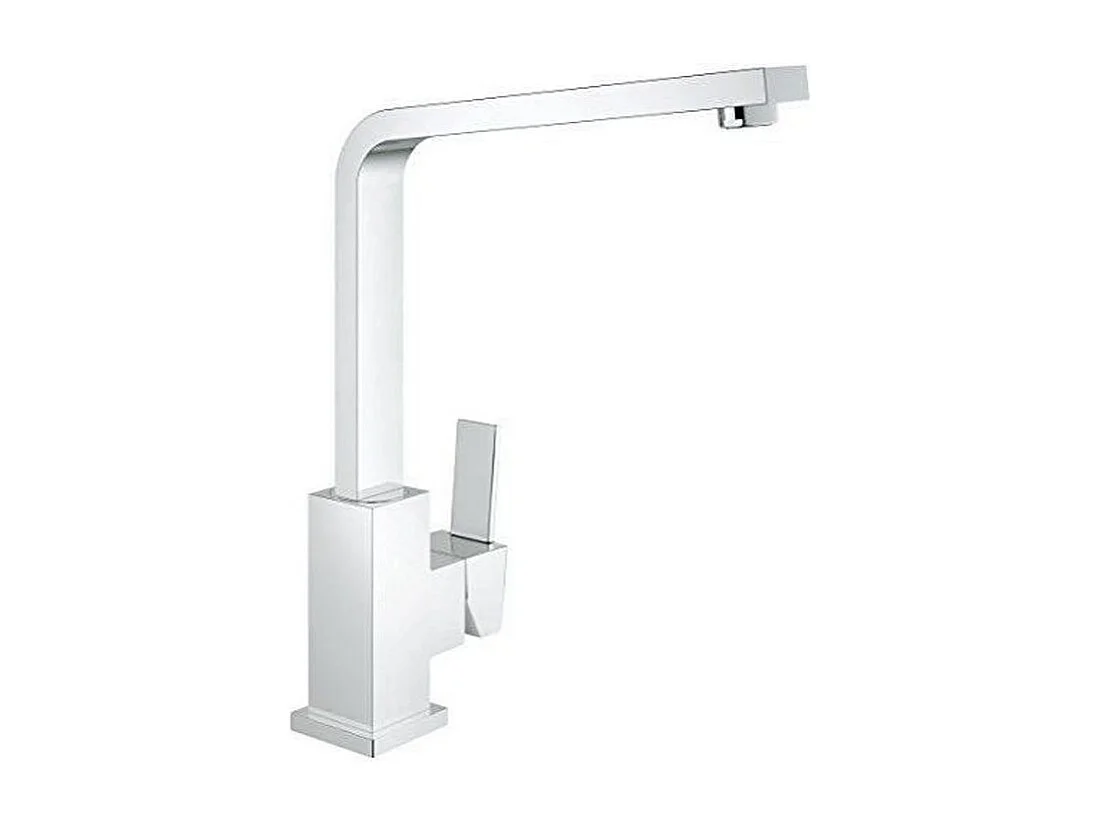 Küchenarmatur GROHE Sail Cube Quickfix chrom - Hoher Auslauf, kubisches Design, GROHE SilkMove, GROHE StarLight - 5 Jahre Garantie