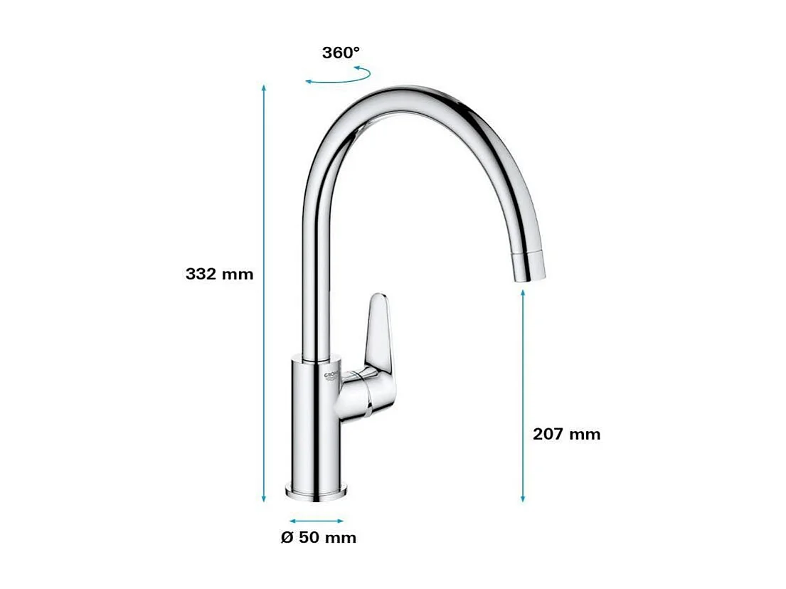 GROHE - Mitigeur monocommande Evier