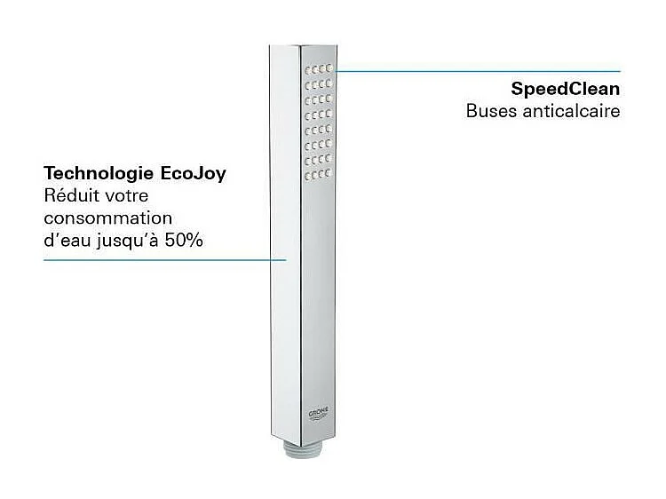 Alcachofa de ducha GROHE Vitalio Joy Cube Stick Quickfix