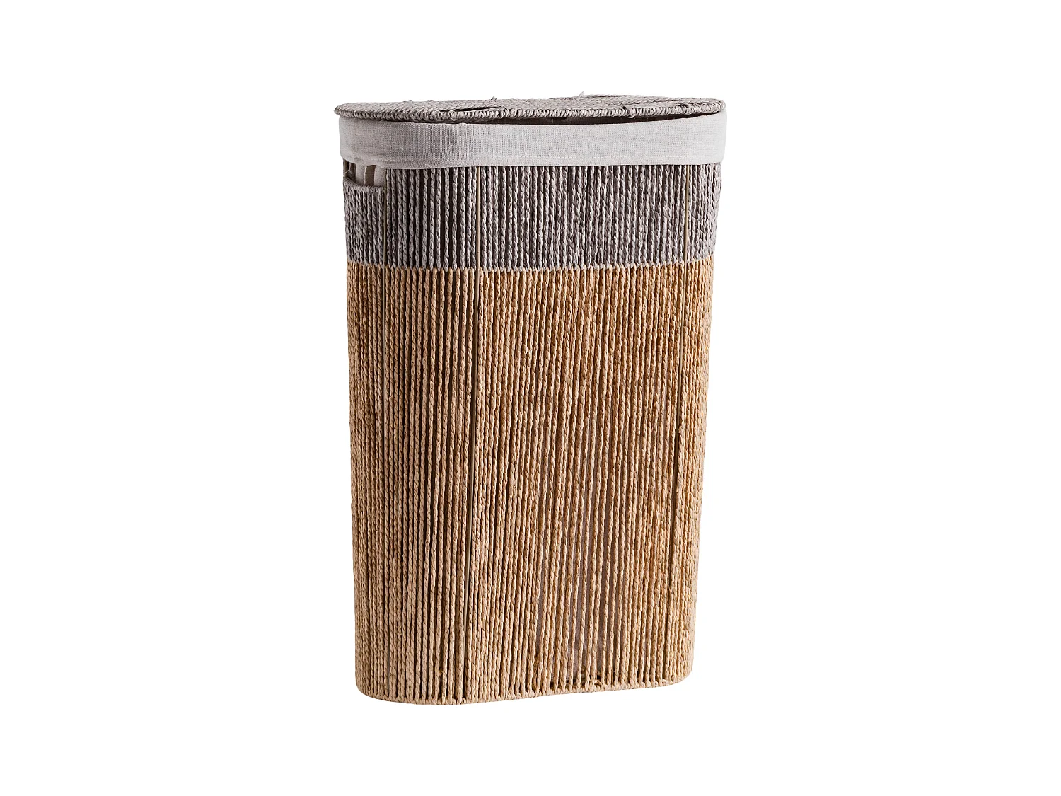 Wäschekorb Isles mittelgrau 60L