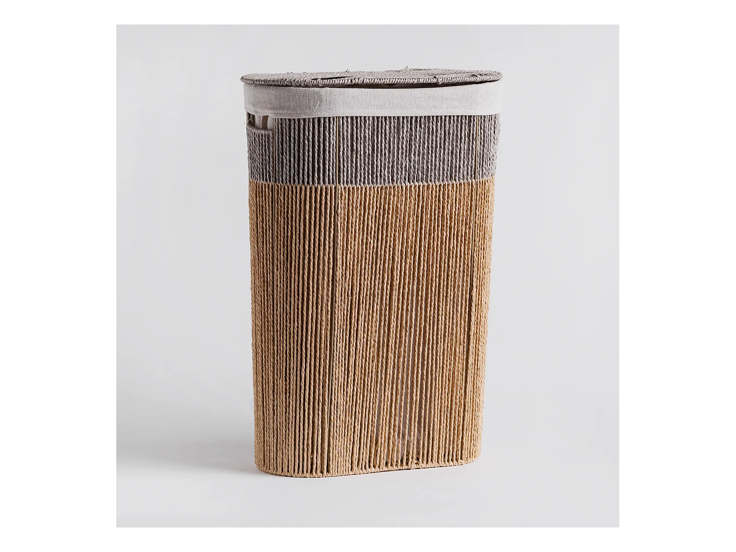 Wäschekorb Isles mittelgrau 60L