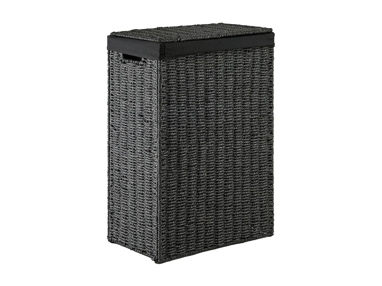 Wäschekorb Zabel mittelschwarz 55.5 x 38 x 22