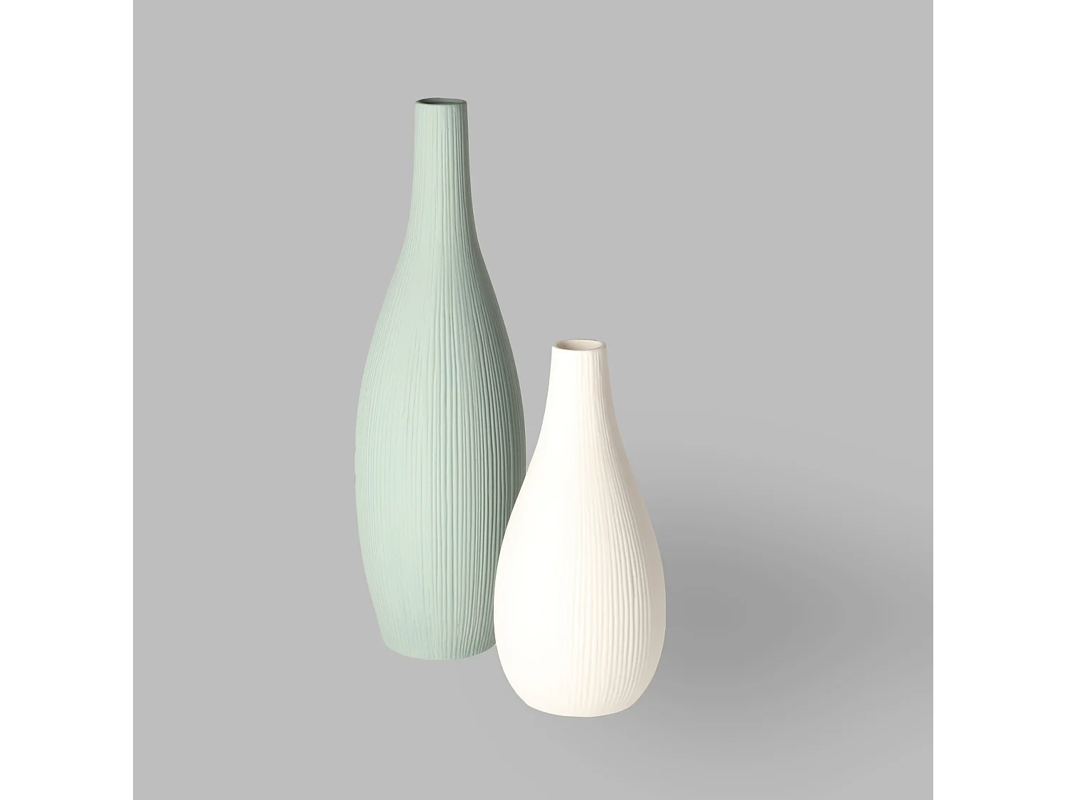 Vase Moly mittelweiß 29x13.5