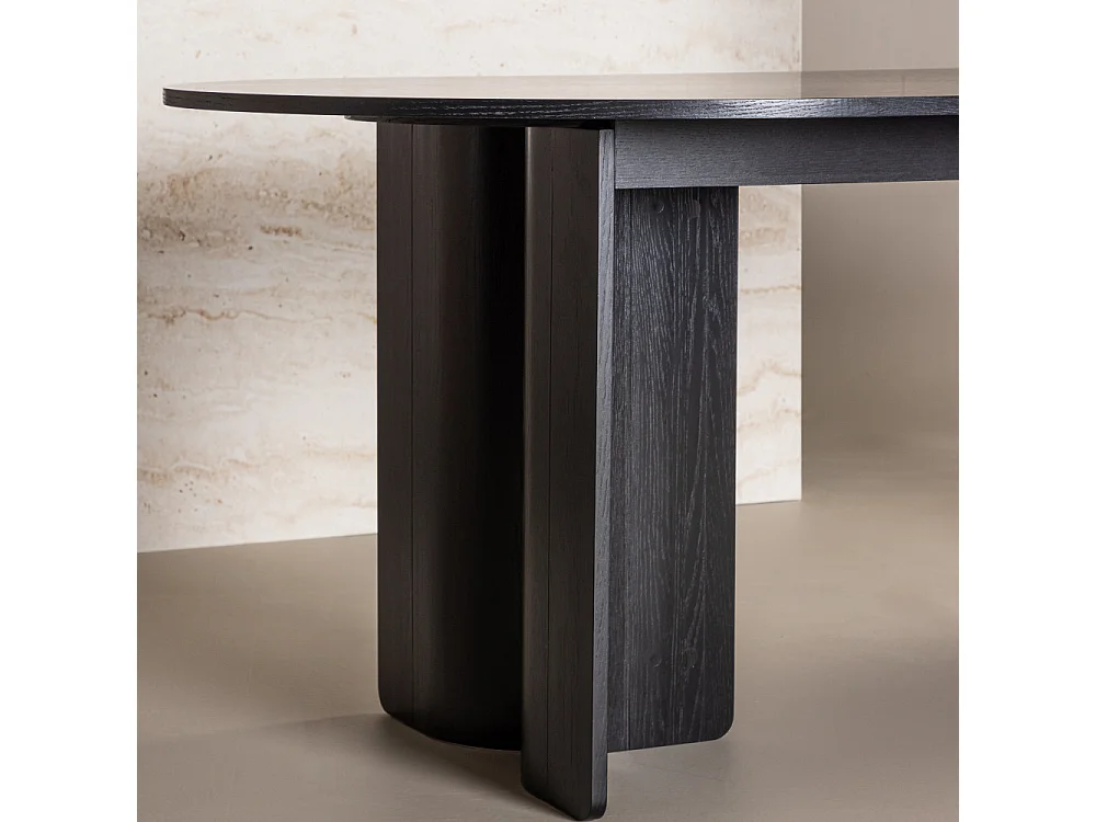 Table à Manger Design "Tyreso" 220cm Noir