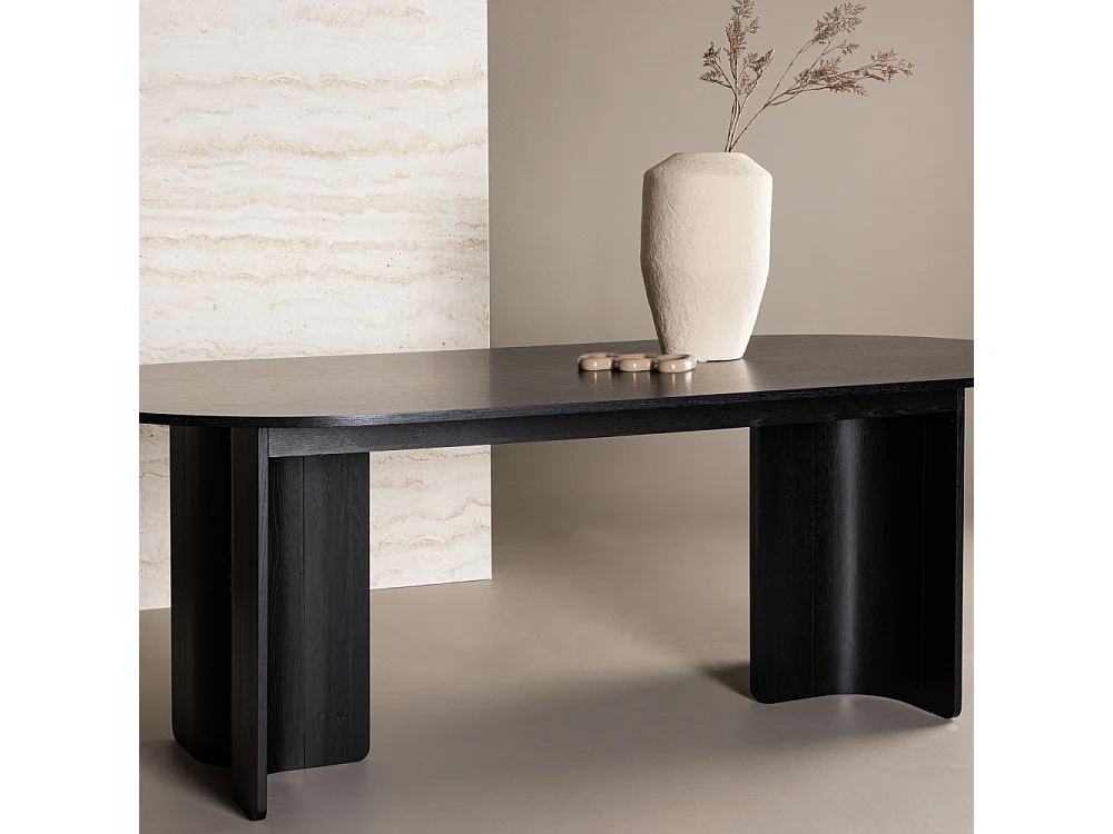 Table à Manger Design "Tyreso" 220cm Noir