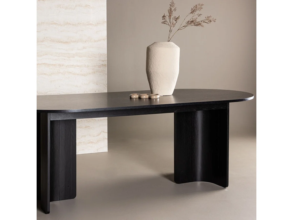 Table à Manger Design "Tyreso" 220cm Noir