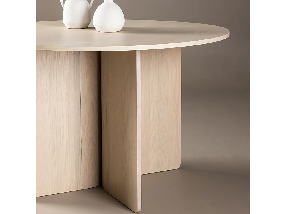 Table à Manger Ronde "Tyreso" 120cm Naturel