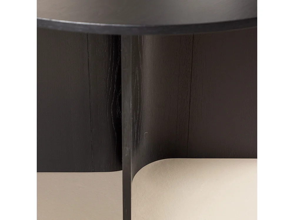 Table à Manger Ronde "Tyreso" 120cm Noir