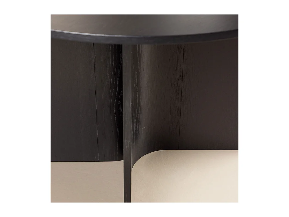 Table à Manger Ronde "Tyreso" 120cm Noir