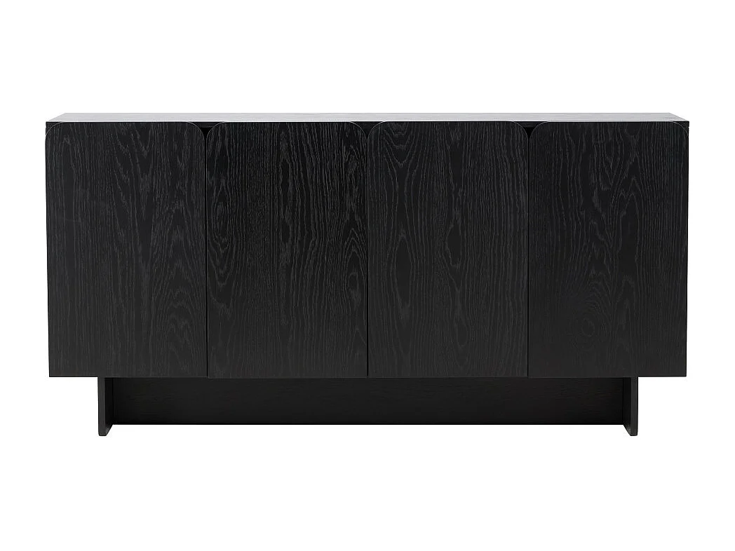 Tyreso - Buffet 4 portes en bois L160cm - Noir