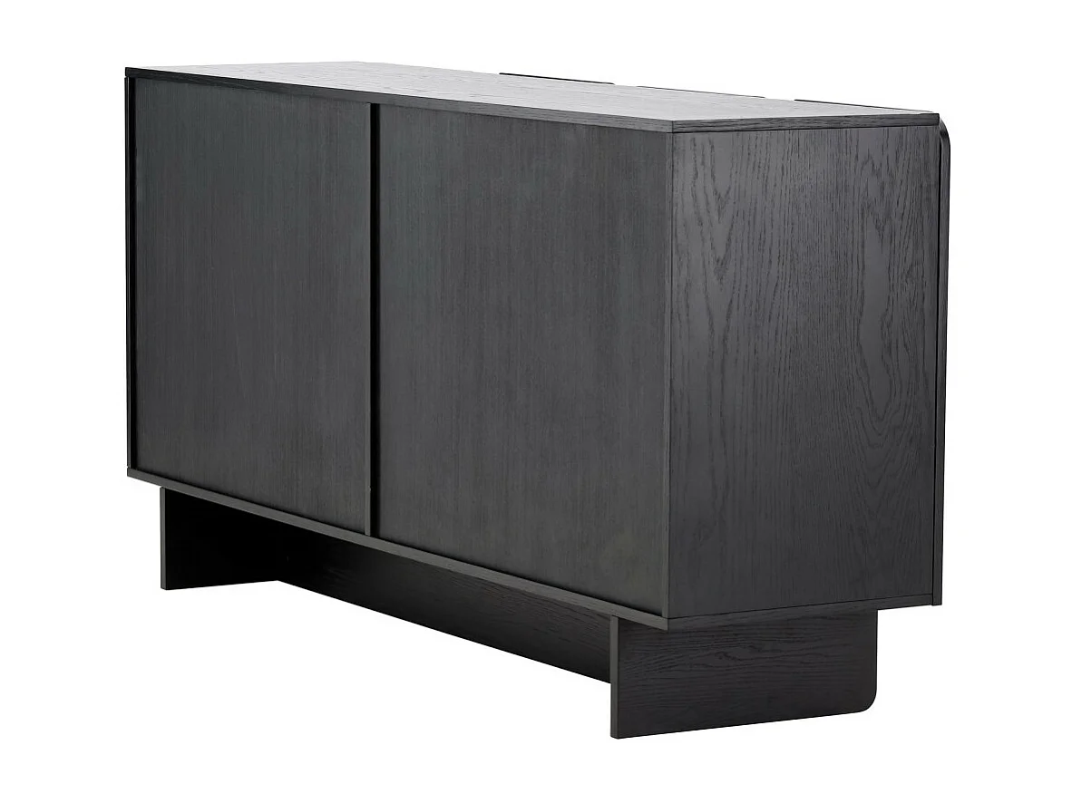 Tyreso - Buffet 4 portes en bois L160cm - Noir