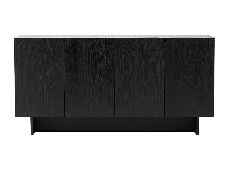 Tyreso - Buffet 4 portes en bois L160cm - Noir