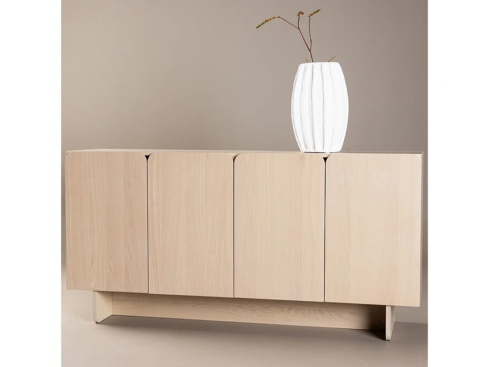 Tyreso - Buffet 4 portes en bois L160cm - Bois clair