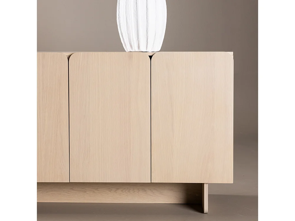 Tyreso - Buffet 4 portes en bois L160cm - Bois clair