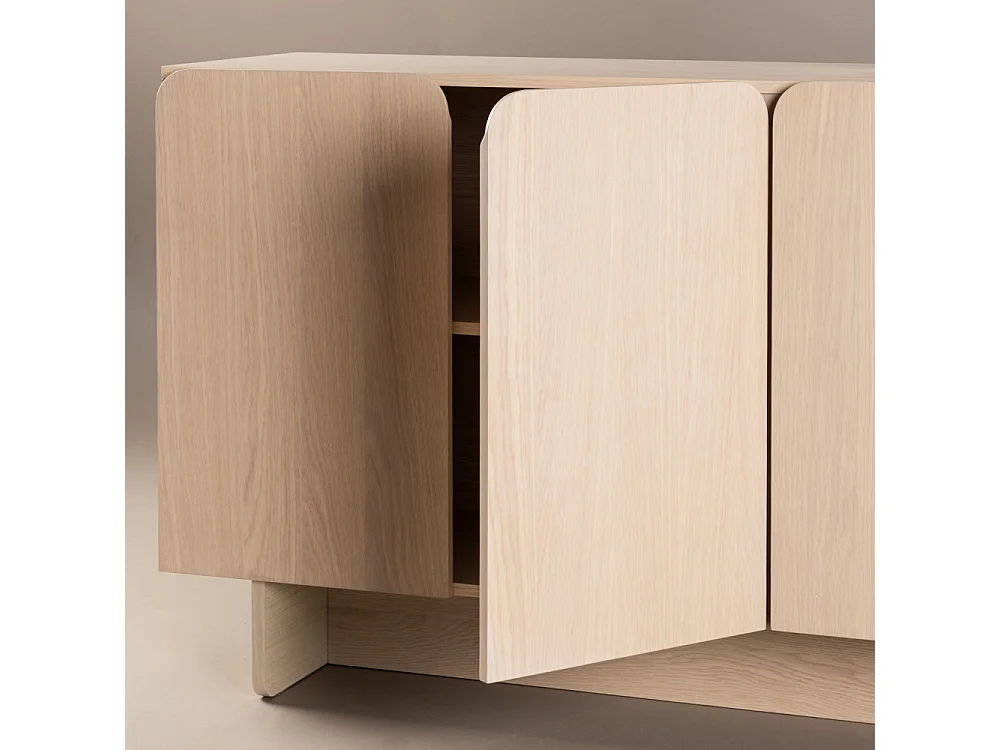 Tyreso - Buffet 4 portes en bois L160cm - Bois clair