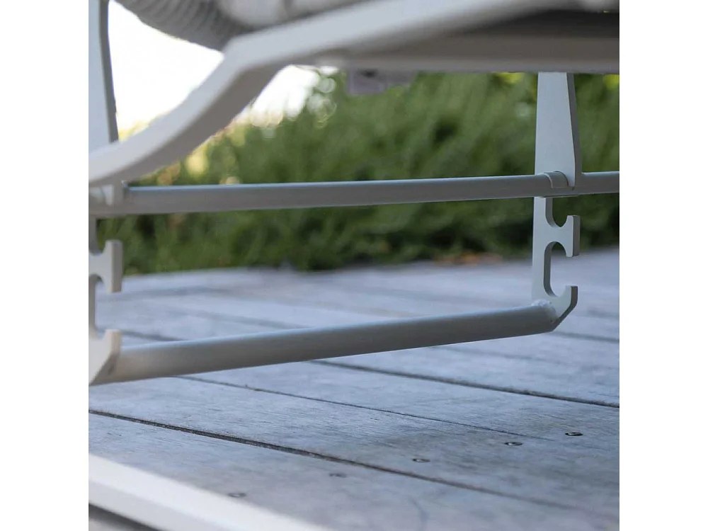 Canapé 2 places d'extérieur en aluminium et résine synthétique Club