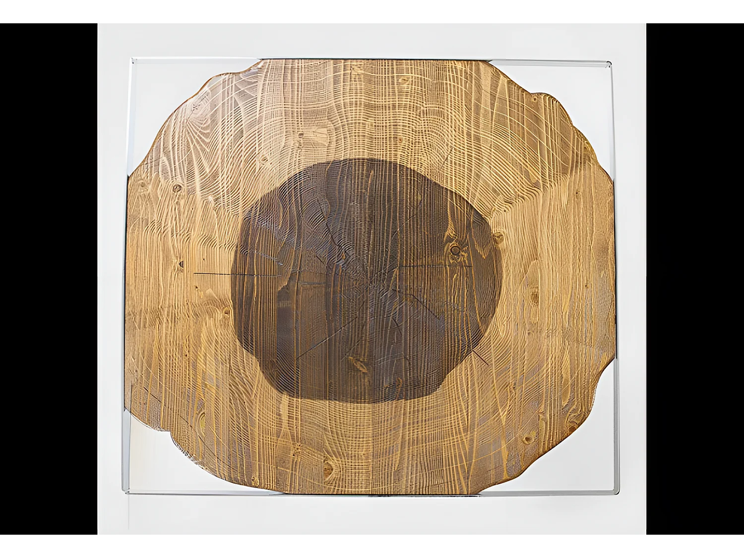 Couchtisch Mustang Lux/Masivholz&Metall/Braun&Gold