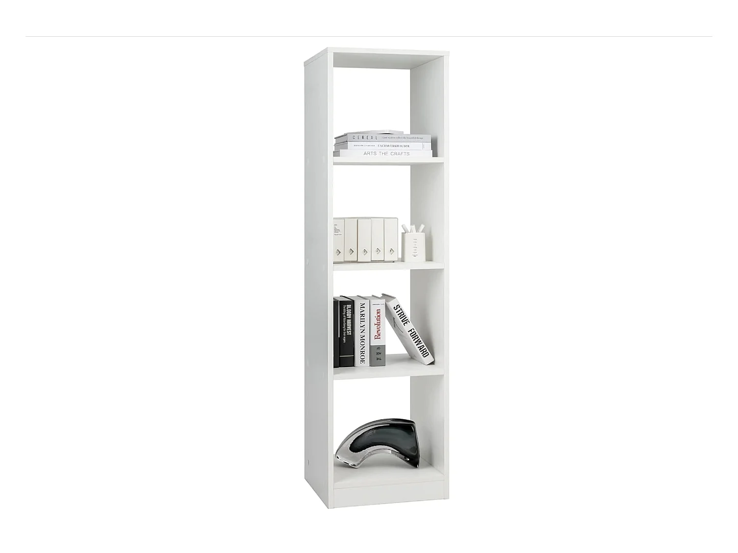 Bibliothèque Étagère Rangement à 5 Niveaux avec 4 Compartiments, Meuble Cube de Rangement en Bois pour Cuisine, Bureau, Salon, Salle d'Étude, 38 x 33 x 142 cm