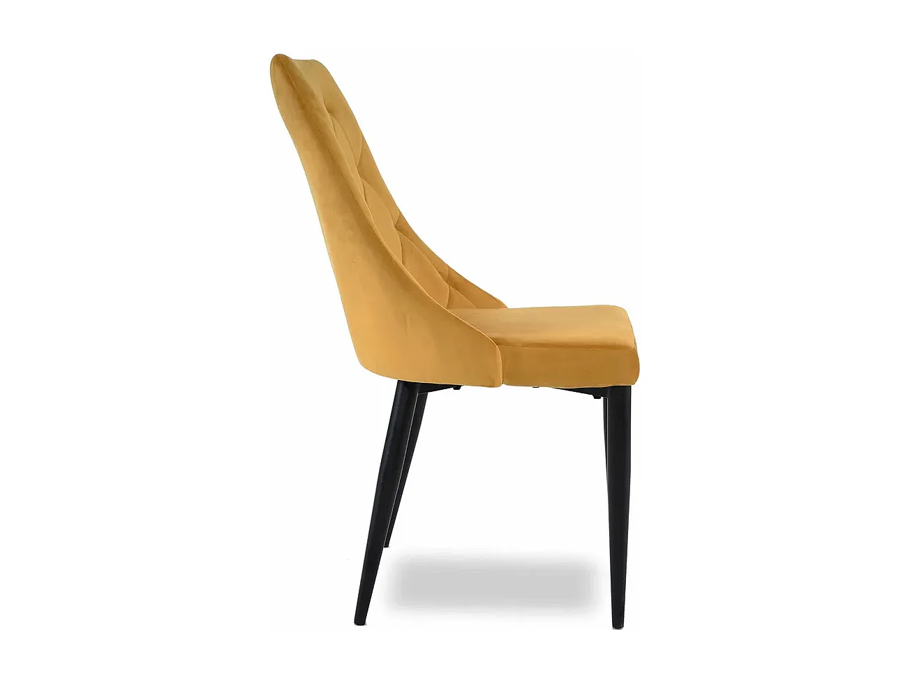 Chaise Pearl/Tissu-Velorus/Jaune