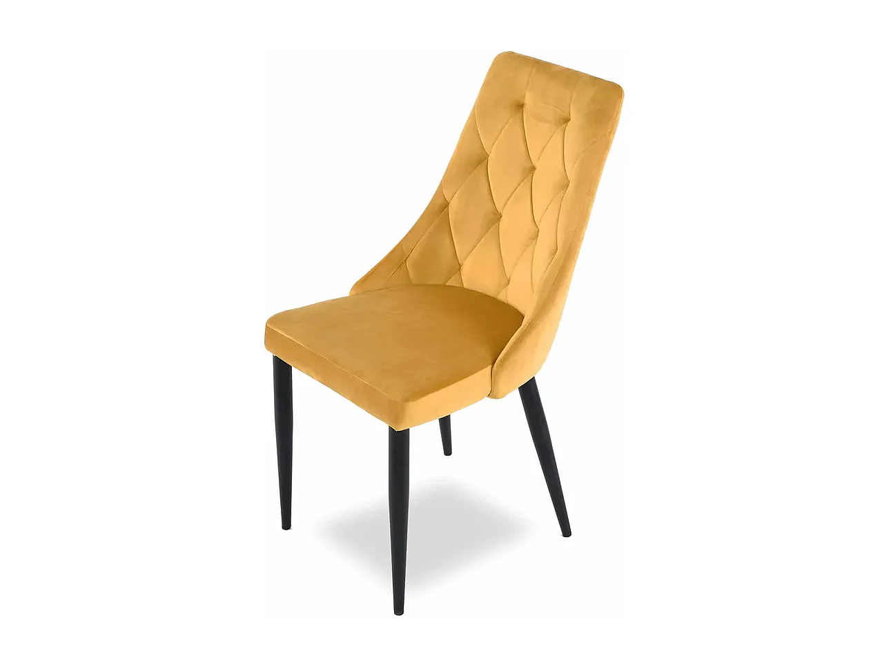 Chaise Pearl/Tissu-Velorus/Jaune