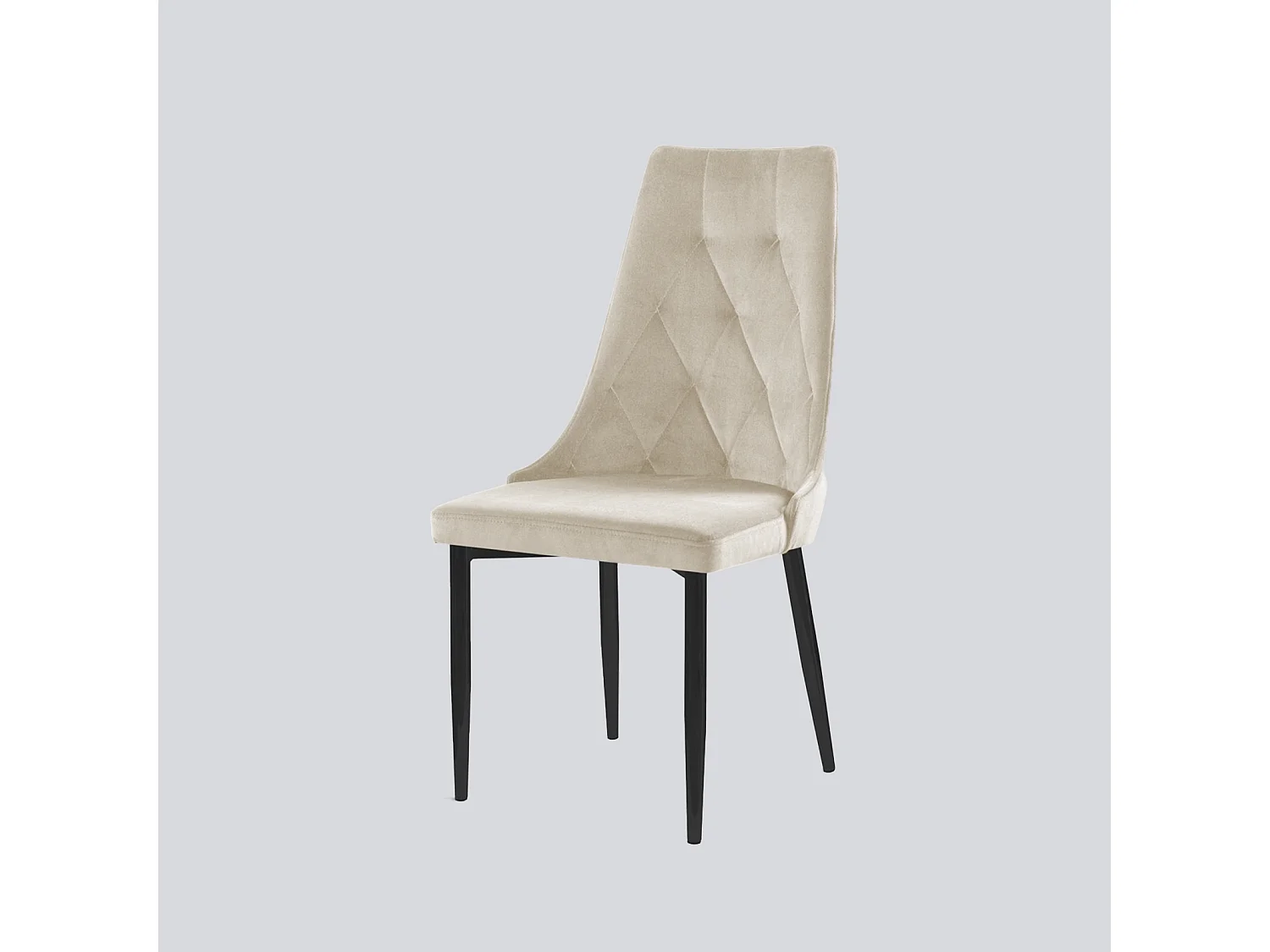 Stuhl Pearl/Samtstoffbezug/Beige