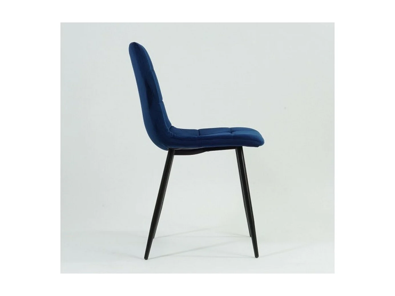 Sedia Rim/Tessuto-Velluto/Blu