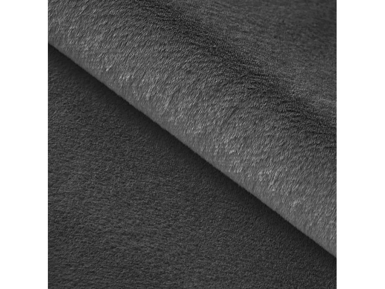 Emporius Lit rembourré avec Rangement Alros - Lit 160x200, tissu imitation fourrure, lit adulte Gris foncé (Lapit 16)