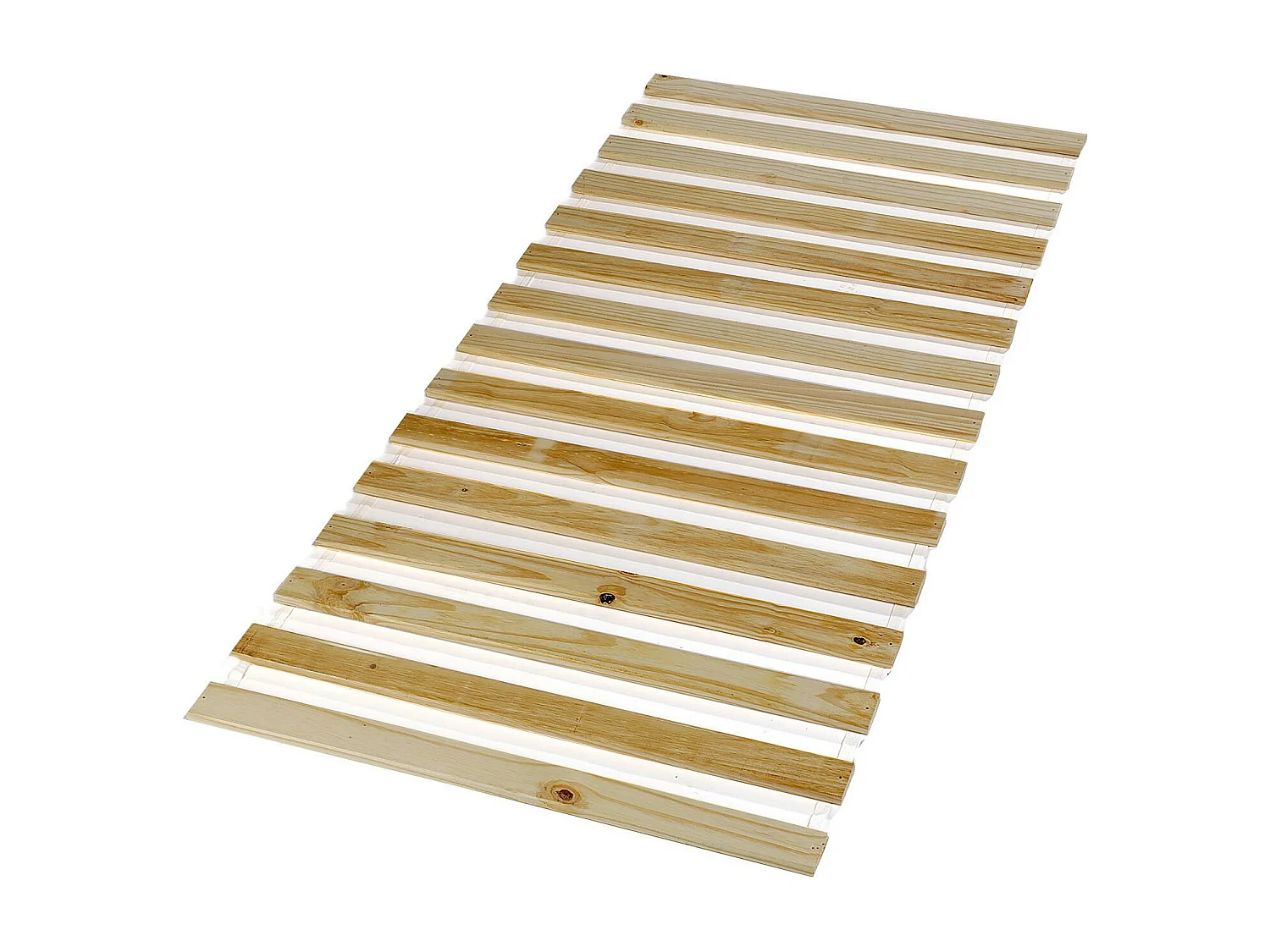 Sommier en pin massif 15 lattes sans cadre compatible couchage 90 x 190 cm et 90 x 200 cm