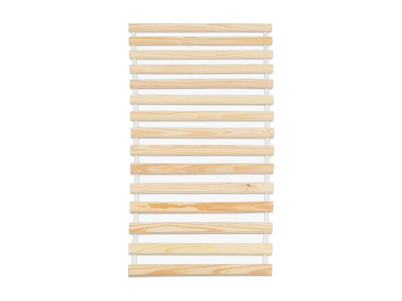 Sommier en pin massif 15 lattes sans cadre compatible couchage 90 x 190 cm et 90 x 200 cm
