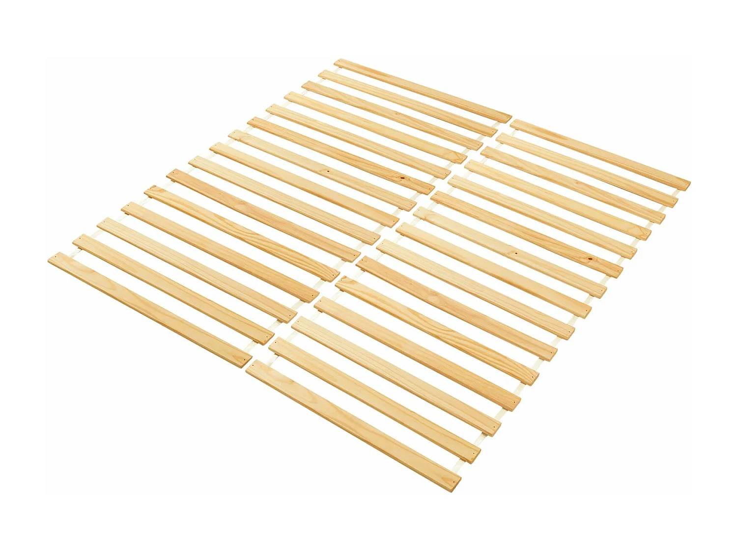 Lot de 2 sommiers en pin massif 15 lattes sans cadre, compatible couchage 90x190 ou 90x200 cm