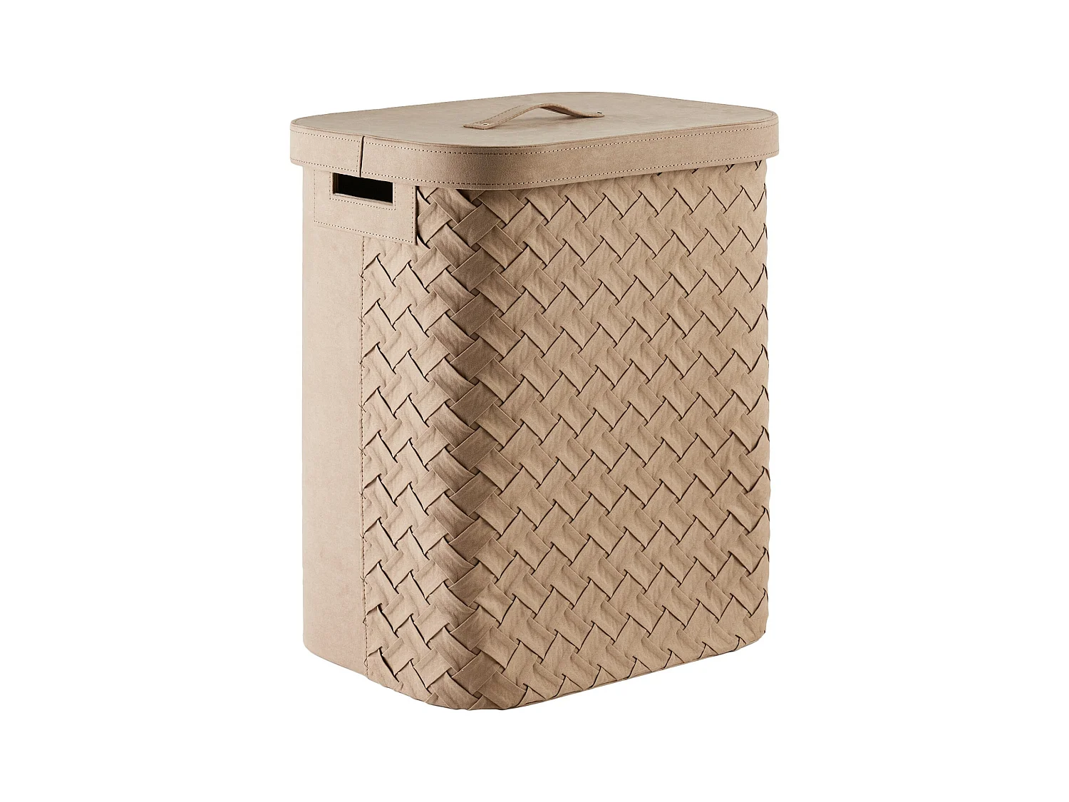 Wäschekorb Babtistin mittleres Beige 53.5 x 31 x 39 cm