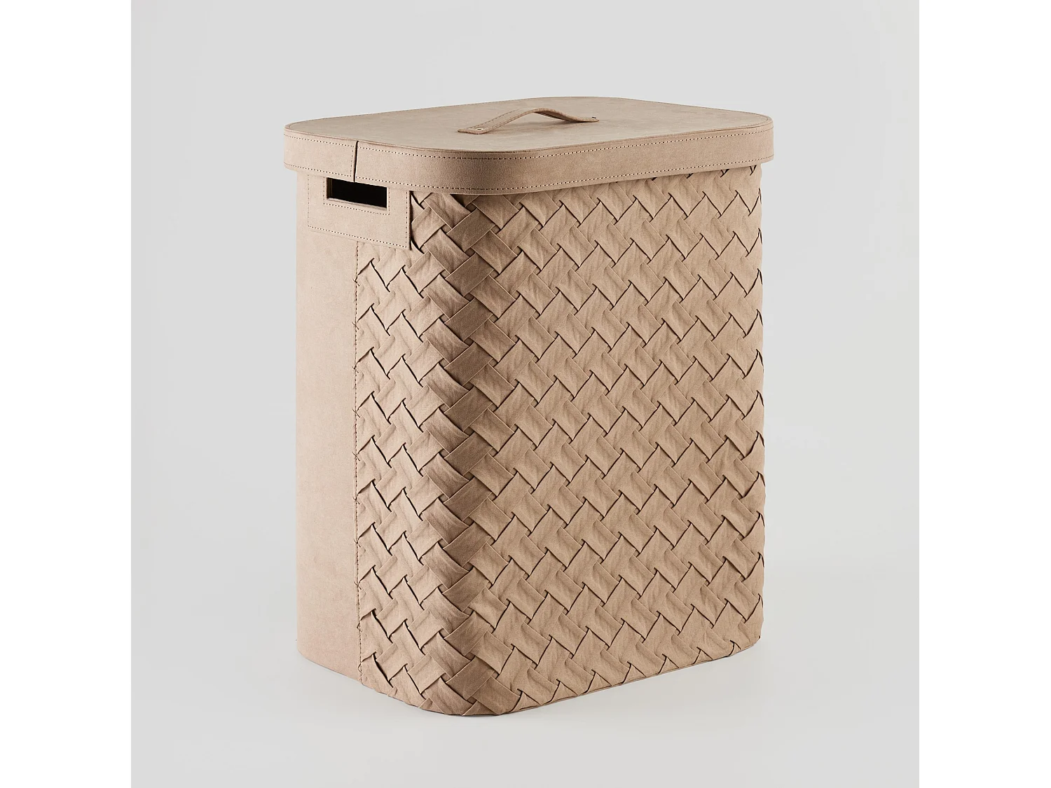 Wäschekorb Babtistin mittleres Beige 53.5 x 31 x 39 cm