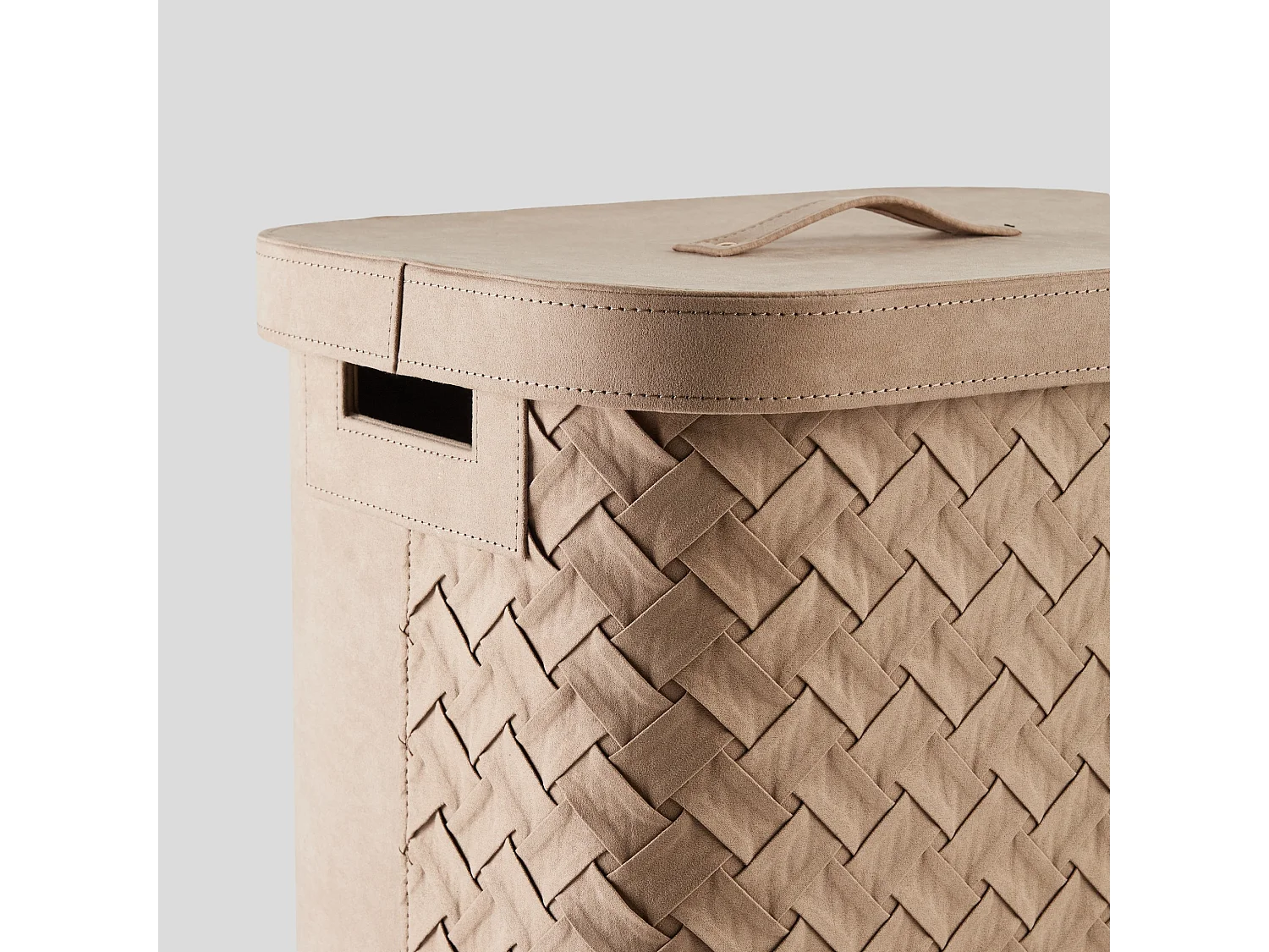 Wäschekorb Babtistin mittleres Beige 53.5 x 31 x 39 cm