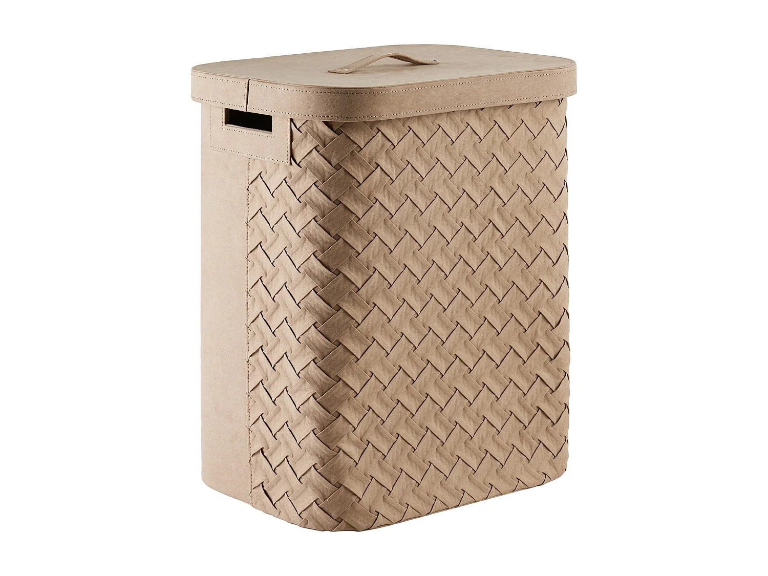 Wäschekorb Babtistin mittleres Beige 53.5 x 31 x 39 cm