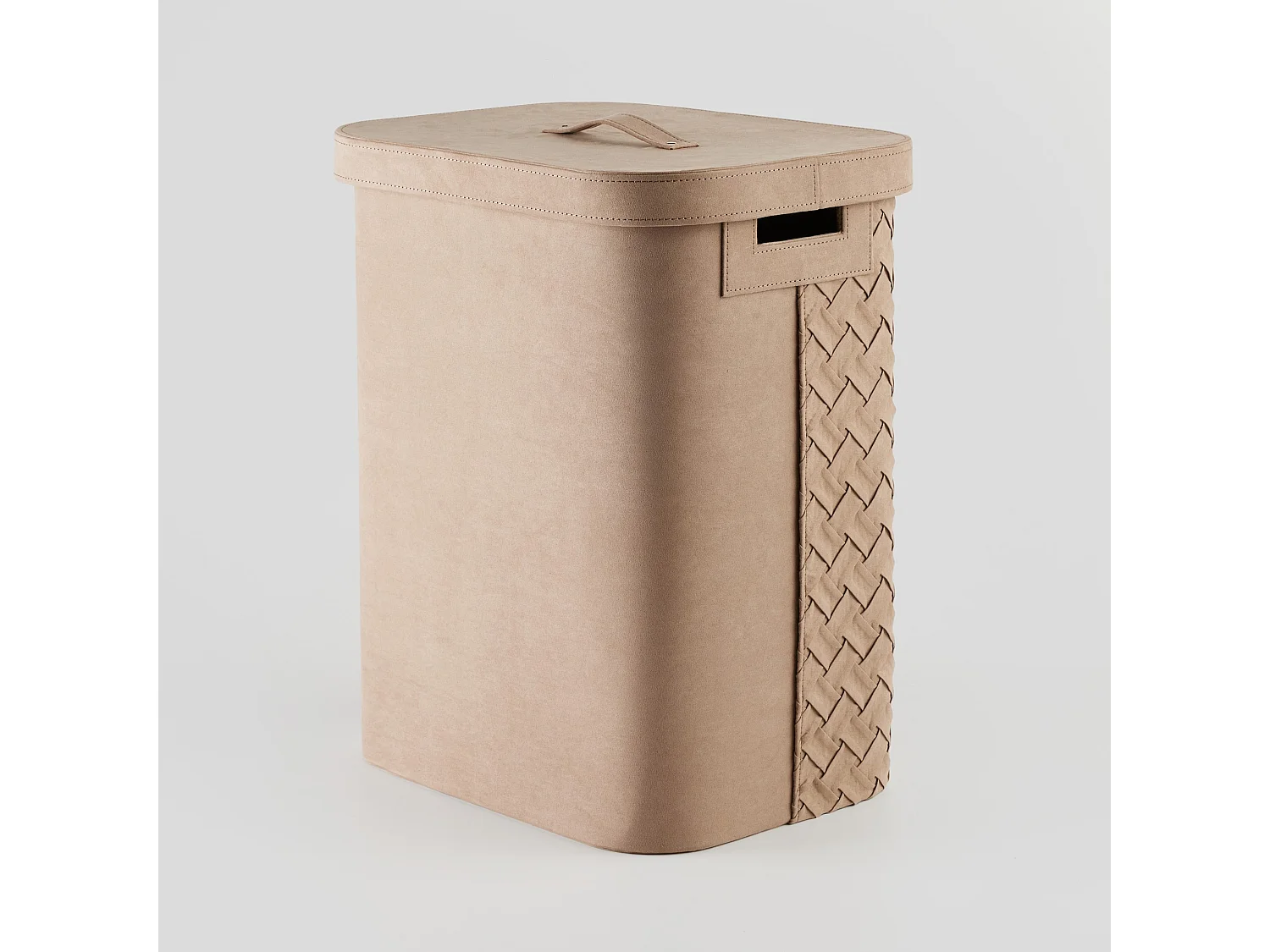 Wäschekorb Babtistin mittleres Beige 53.5 x 31 x 39 cm