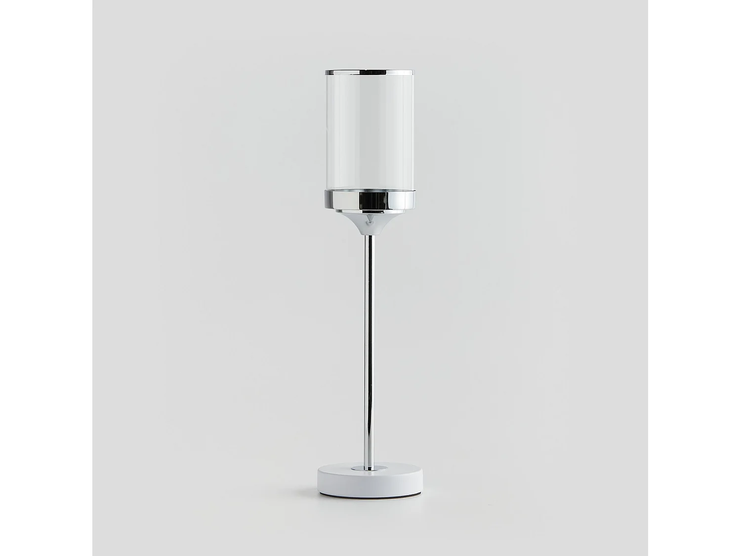 Bougeoir Enlaceso Argent Moyen 47 x 12