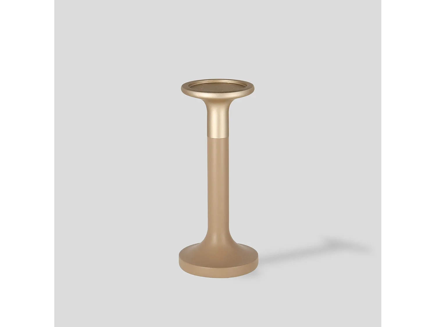 Bougeoir Grace beige moyen 26 x 11.3