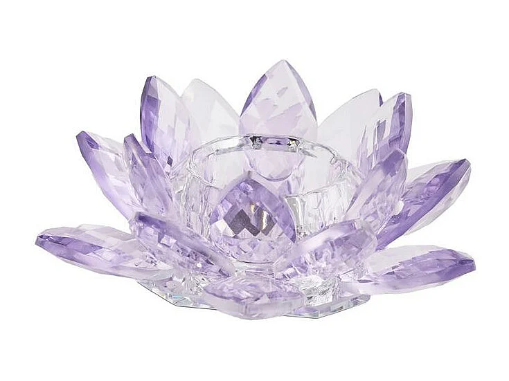 Kerzenständer Cristal shine hellviolett 5 x 14