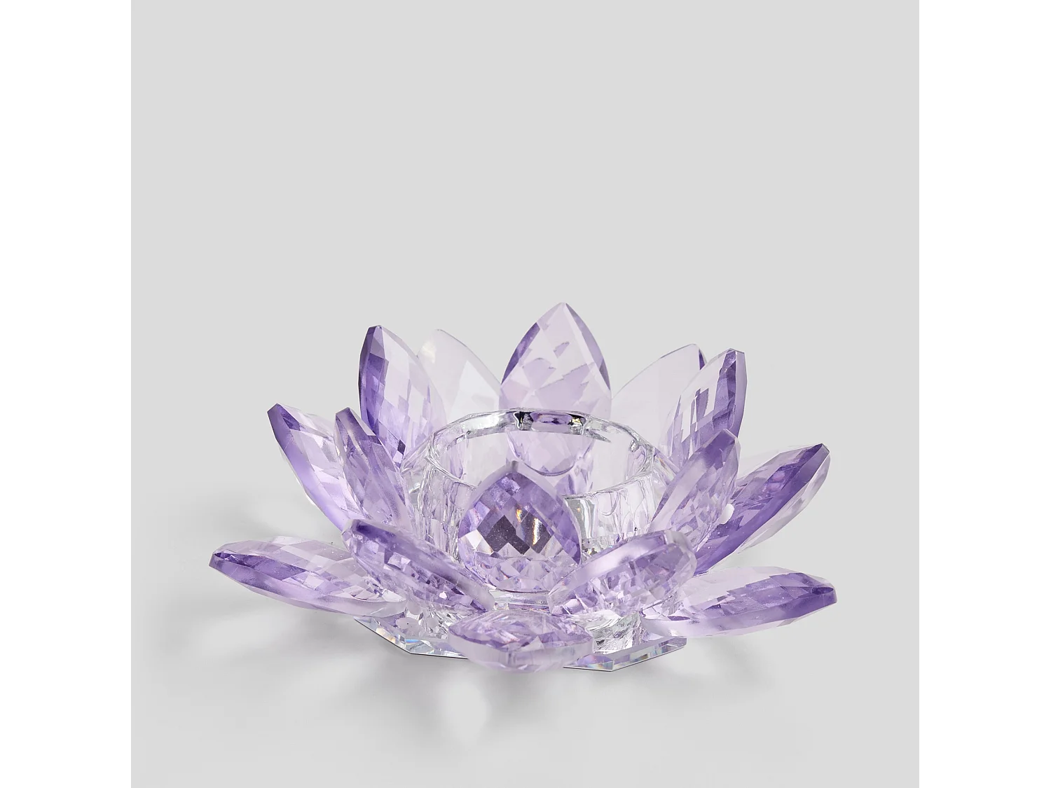 Kerzenständer Cristal shine hellviolett 5 x 14