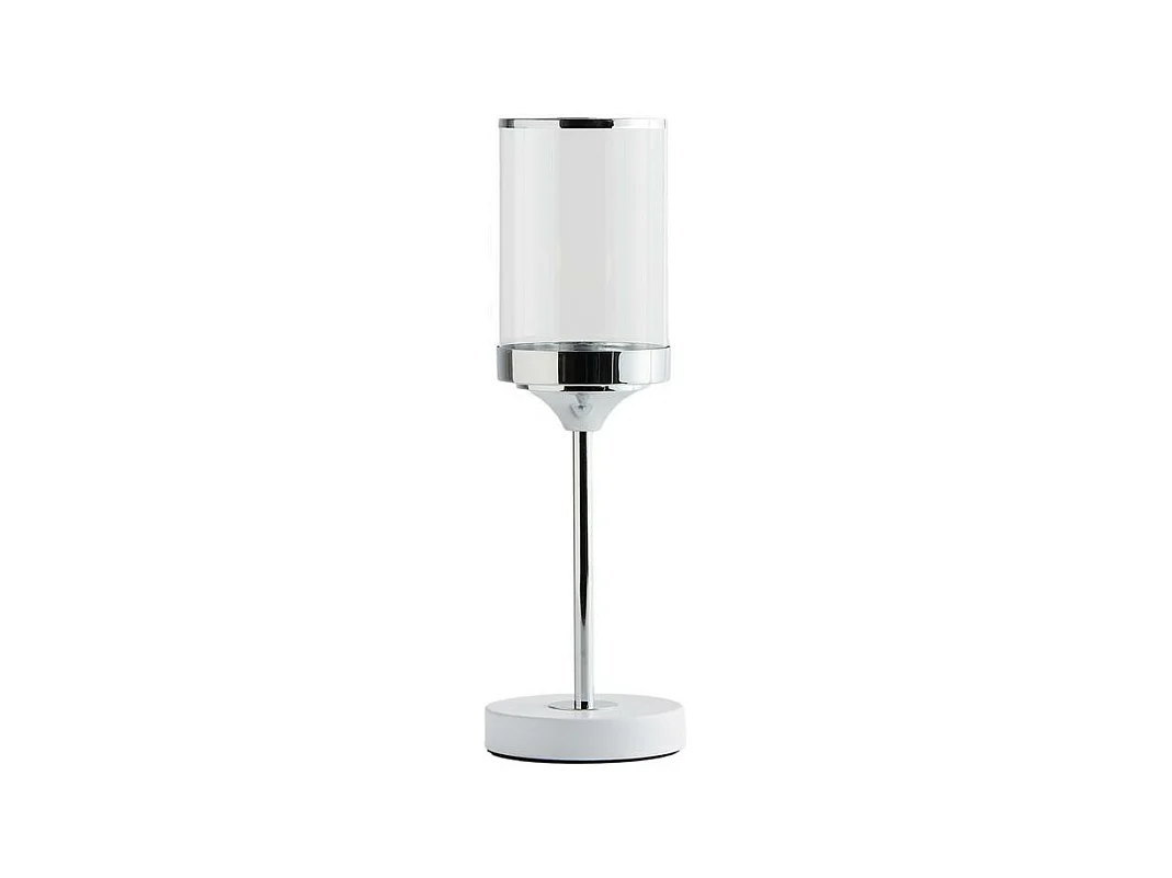 Bougeoir Enlaceso Argent Moyen 37.5 x 12