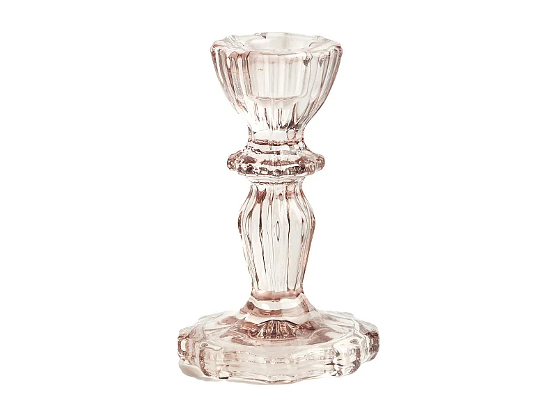 Kerzenständer Mirelli blassrosa 11 x 7