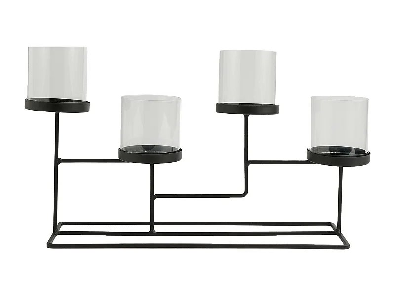 Kerzenständer Arczi mittelschwarz 24 x 45 x 13